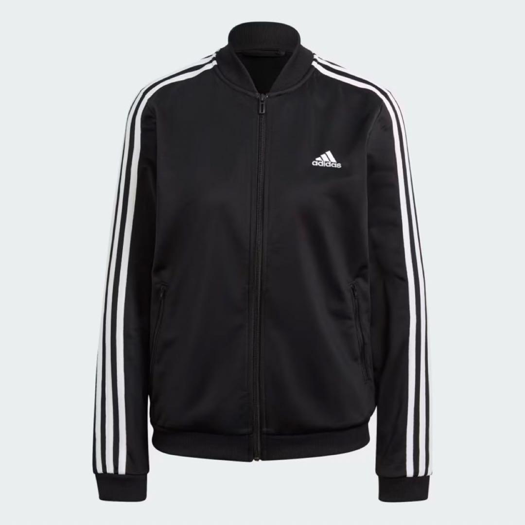 【新品】adidas エッセンシャルズ トラックスーツ Mサイズ ブラック