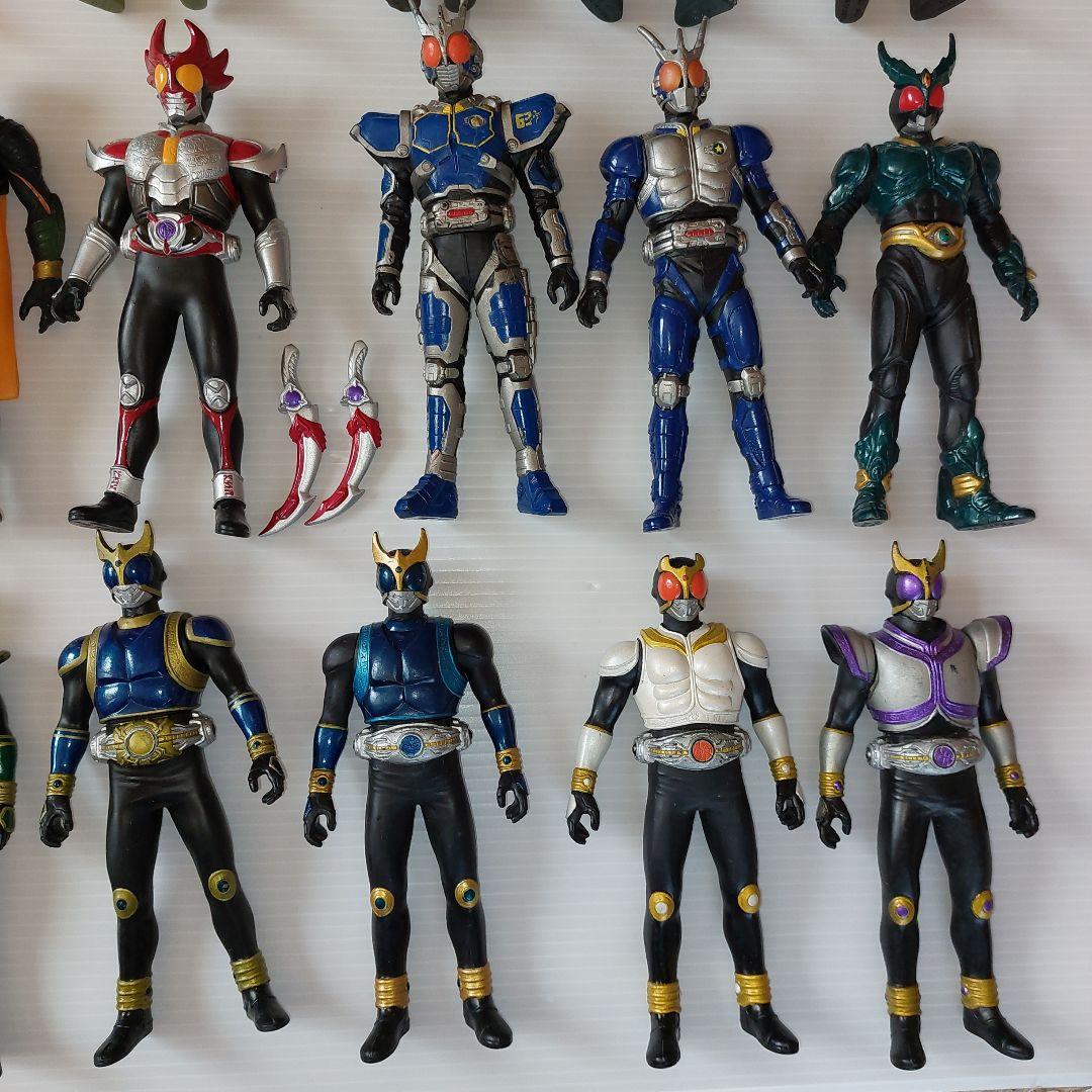 仮面ライダー　ライダーヒーローシリーズ　クウガ、アギト、怪人！当時物ソフビ