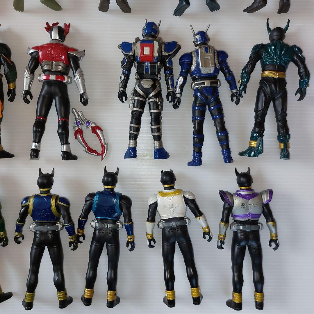 仮面ライダー　ライダーヒーローシリーズ　クウガ、アギト、怪人！当時物ソフビ