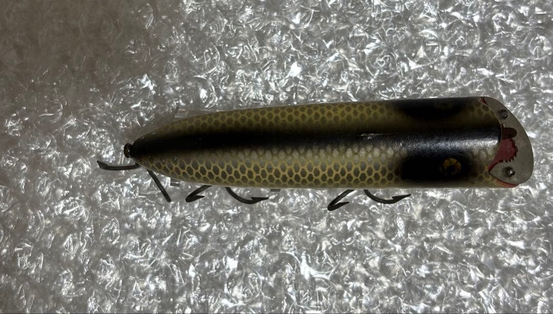オールドヘドン　バサー 金目　1950年代　レア配色　HEDDON BASSER