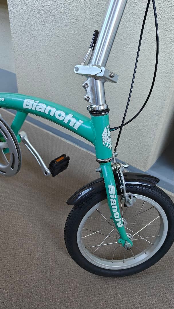 極美車☆ビアンキノビタBianchi novita折り畳み自転車送料込み☆激レア