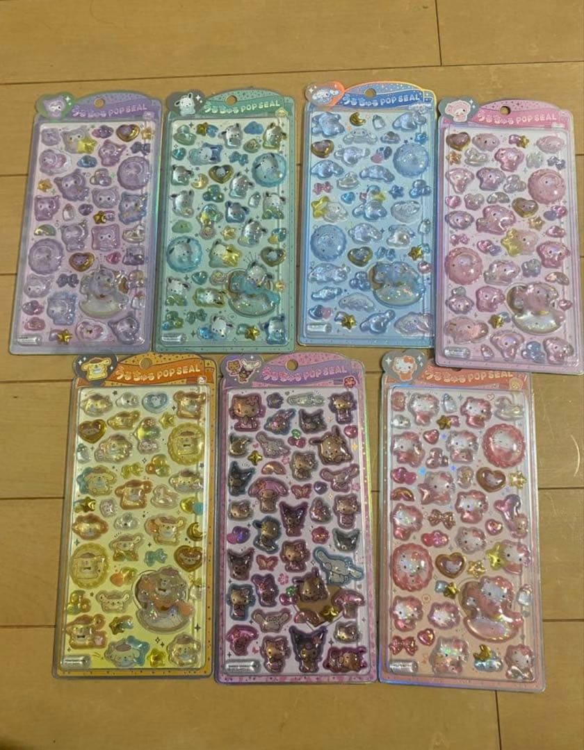 正規品　うるちゅるPOPシール　サンリオ