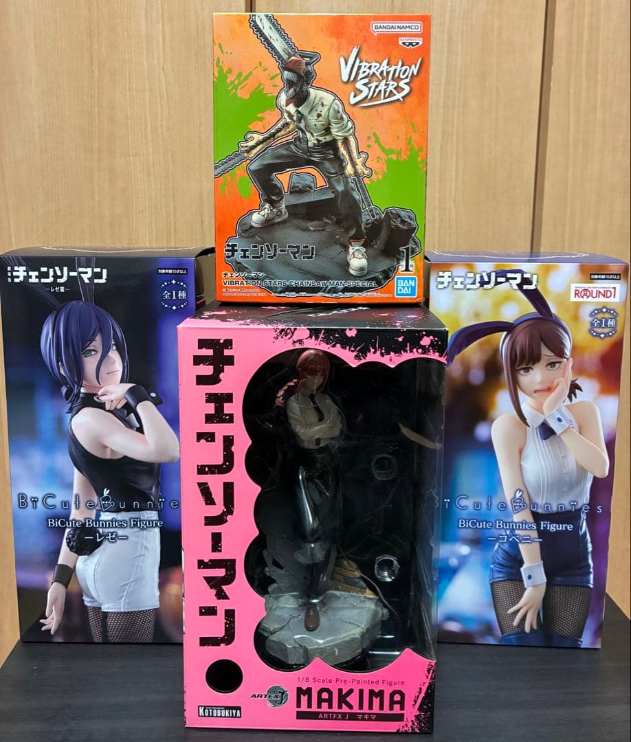 コトブキヤ　マキマ、チェンソーマン、レゼ、コベニ　フィギュア4体セット