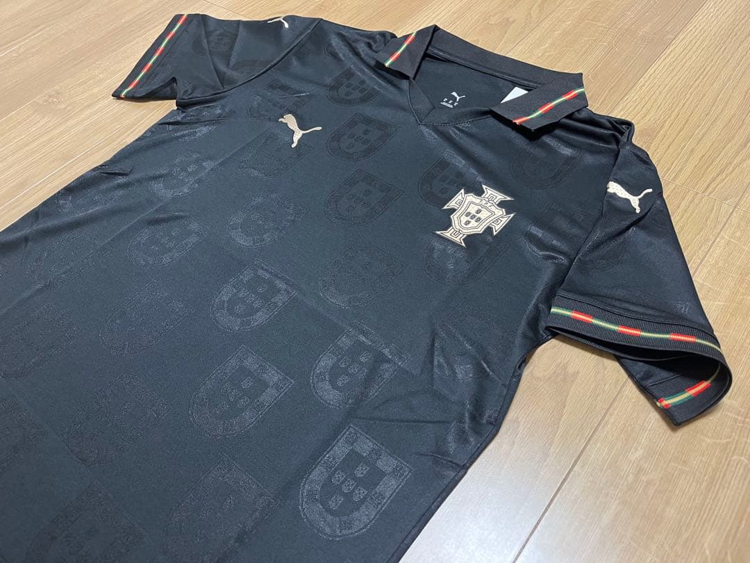【半袖XL】㉕2025ポルトガル代表 ユニフォーム 黒 ブラック アルメニア戦