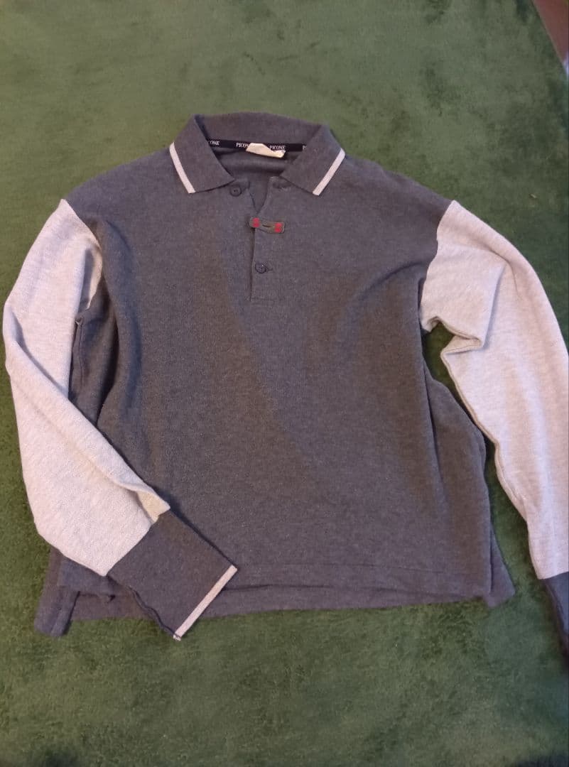 Picone Club グレー 長袖ポロシャツ L