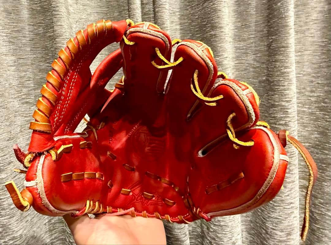 久保田スラッガー 軟式 内野手用グローブ KSN-24MS GRオレンジ