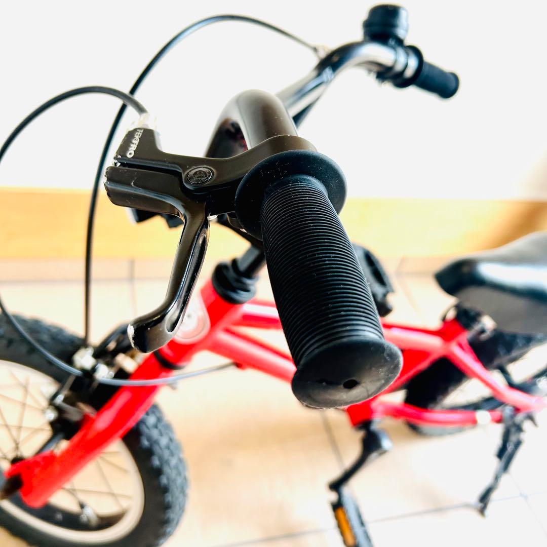 【室内保管・良品】NOiS KIDS 14インチ レッド 補助輪・スタンド付