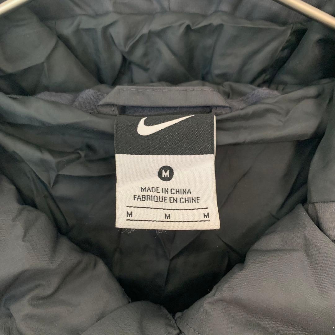 NIKE ロングジャケット　ベンチコート　グレー　M フード