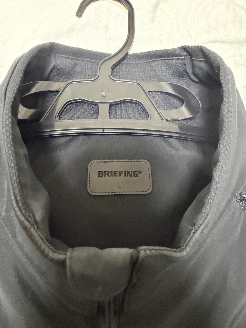 BRIEFING ブラック 2wayジップアップナイロンジャケット