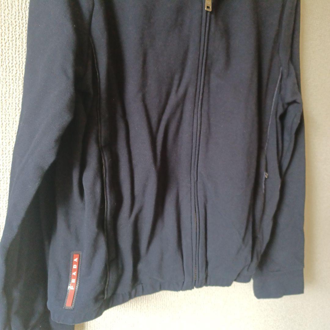 PRADA ネイビー フード付きジャケット