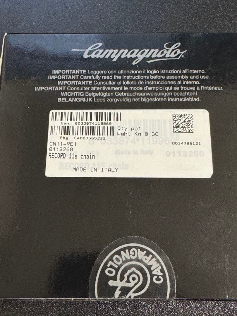Campagnolo カンパニョーロ Record レコード 11 チェーン