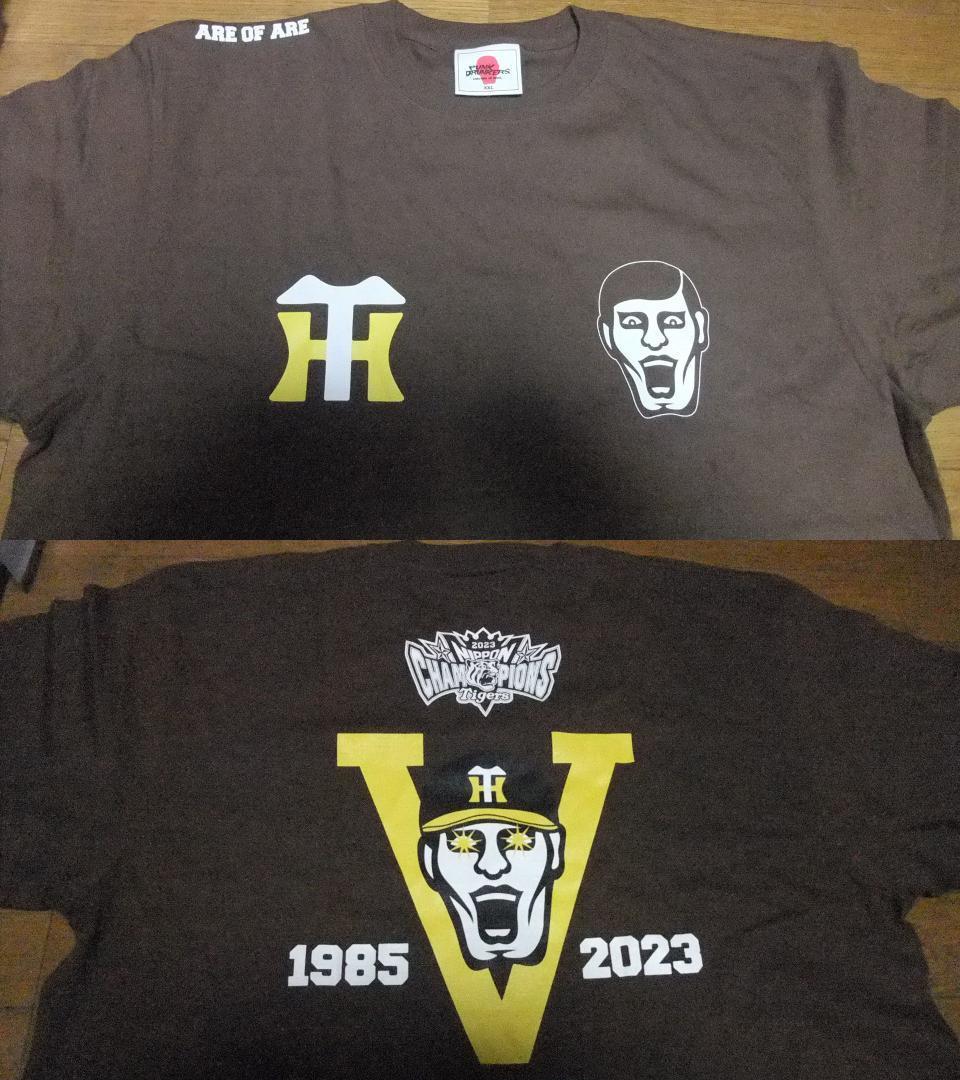 優勝 虎 茶系 半袖 阪神タイガース XL パンクドランカーズ Tシャツ 未使用