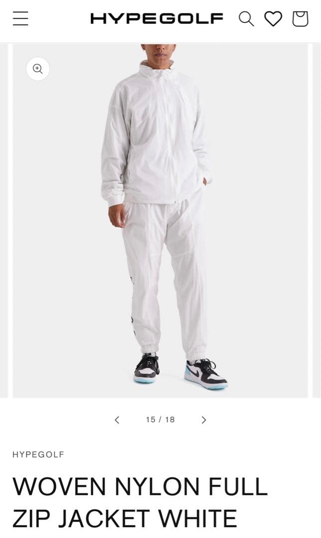 HYPEGOLF WOVENNYLON セットアップXL