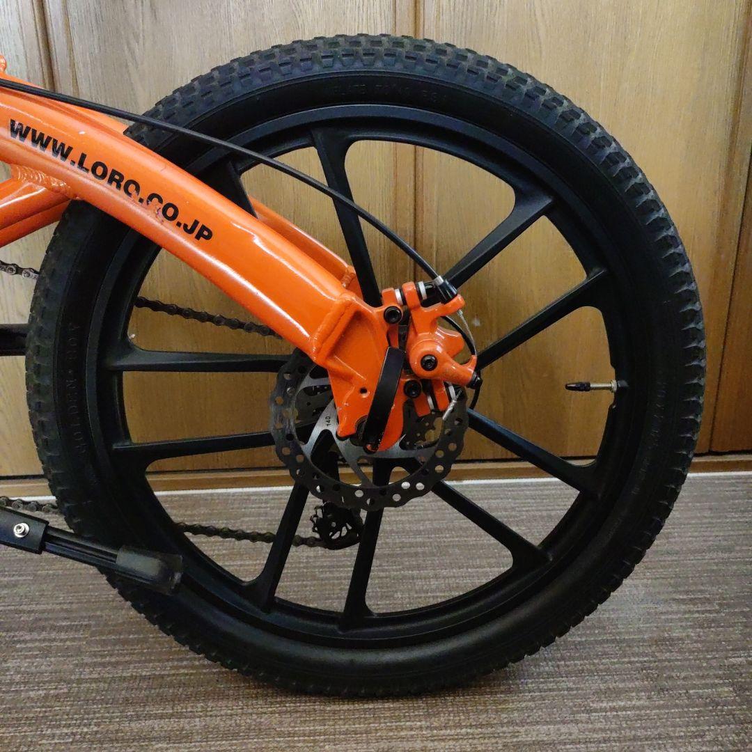HACHIKO 20インチ折りたたみ自転車 HA-01 オレンジ