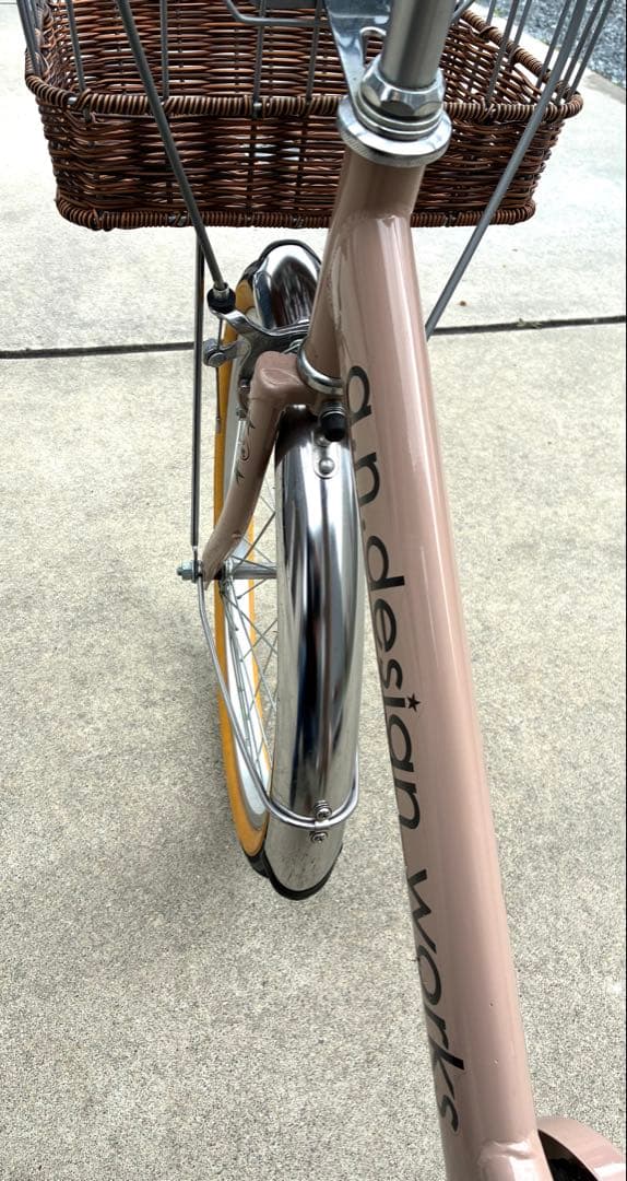 a.n.design works 子供用自転車 20インチ ベージュ