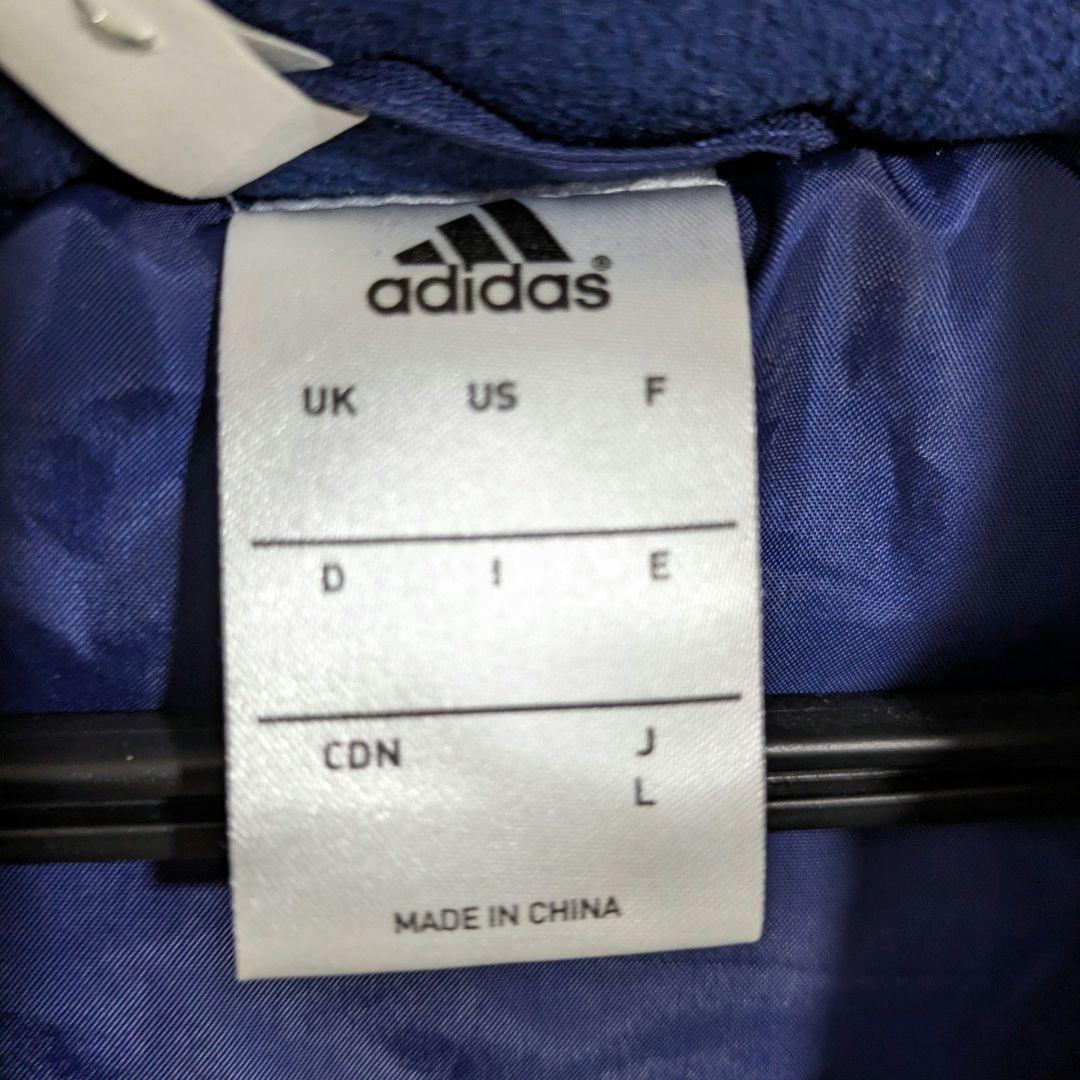 【adidas】日本代表 JFA 中綿ジャケット L ネイビー クリーニング済