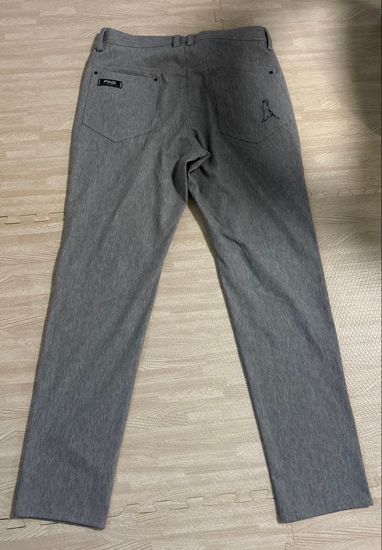 【新品】PING ピン L グレー ストレッチ 5ポケット