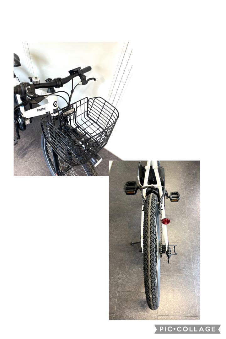 安心保証　新型　パナソニック　ハリヤ　26インチ　大容量　白　電動アシスト自転車