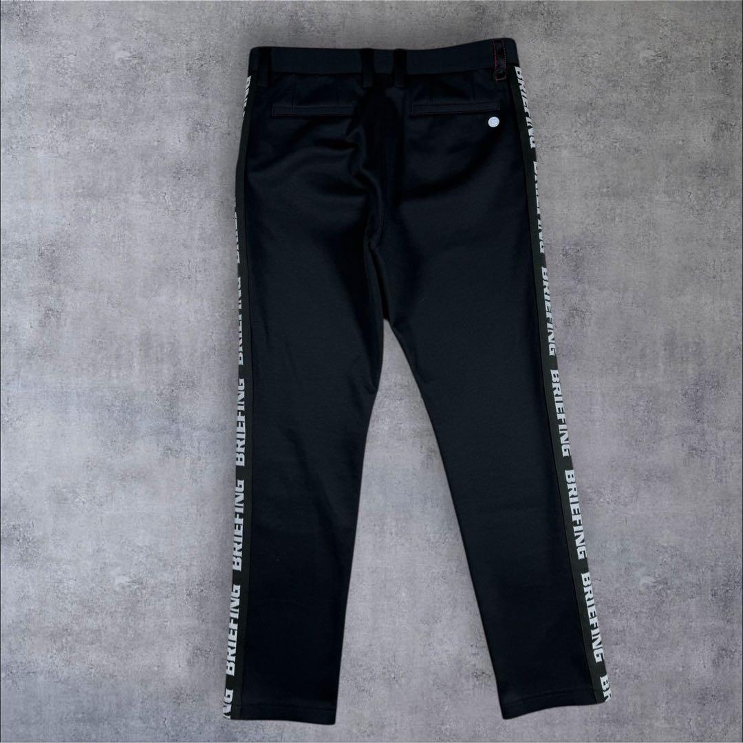 極美品 BRIEFIMG ブリーフィングサイドロゴ パンツ GOLF ゴルフ 黒