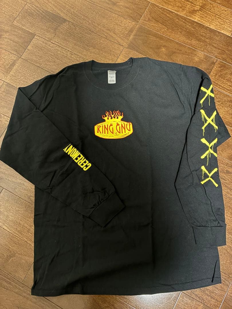 【美品】KING GNU 長袖Tシャツ ブラック　ceremony