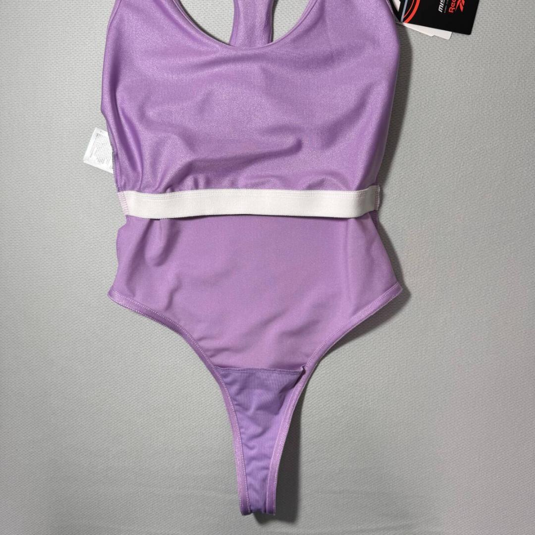 Reebok ボディスーツ レオタード Tバック Purple 海外XS