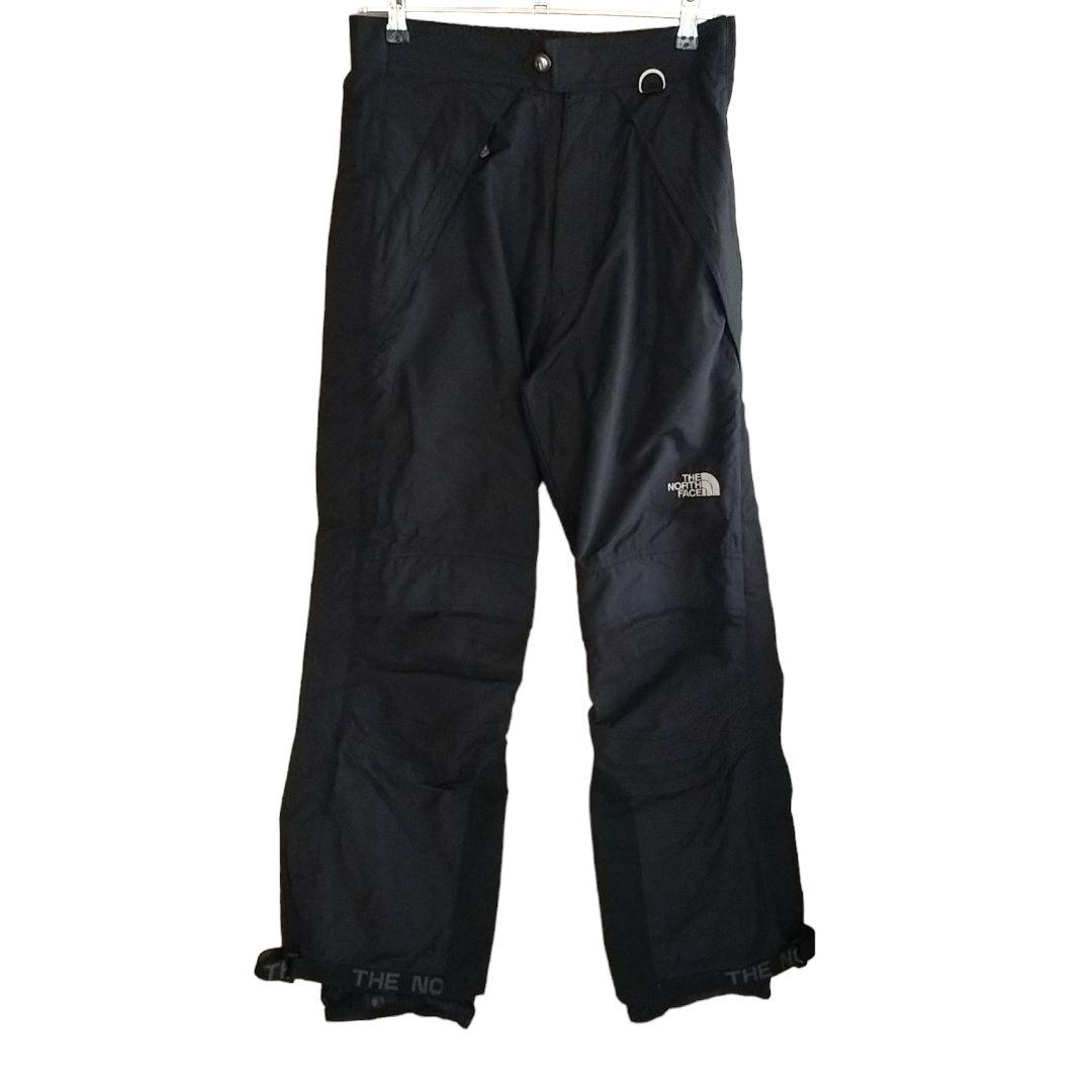 【キズ有 高機能】US ノースフェイス スノーボード パンツ フルジップ 黒 S