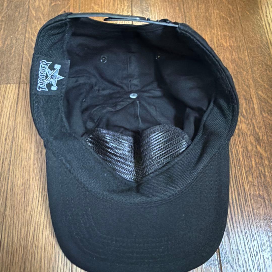 THRASHER USA cap ブラック トラッカーキャップ