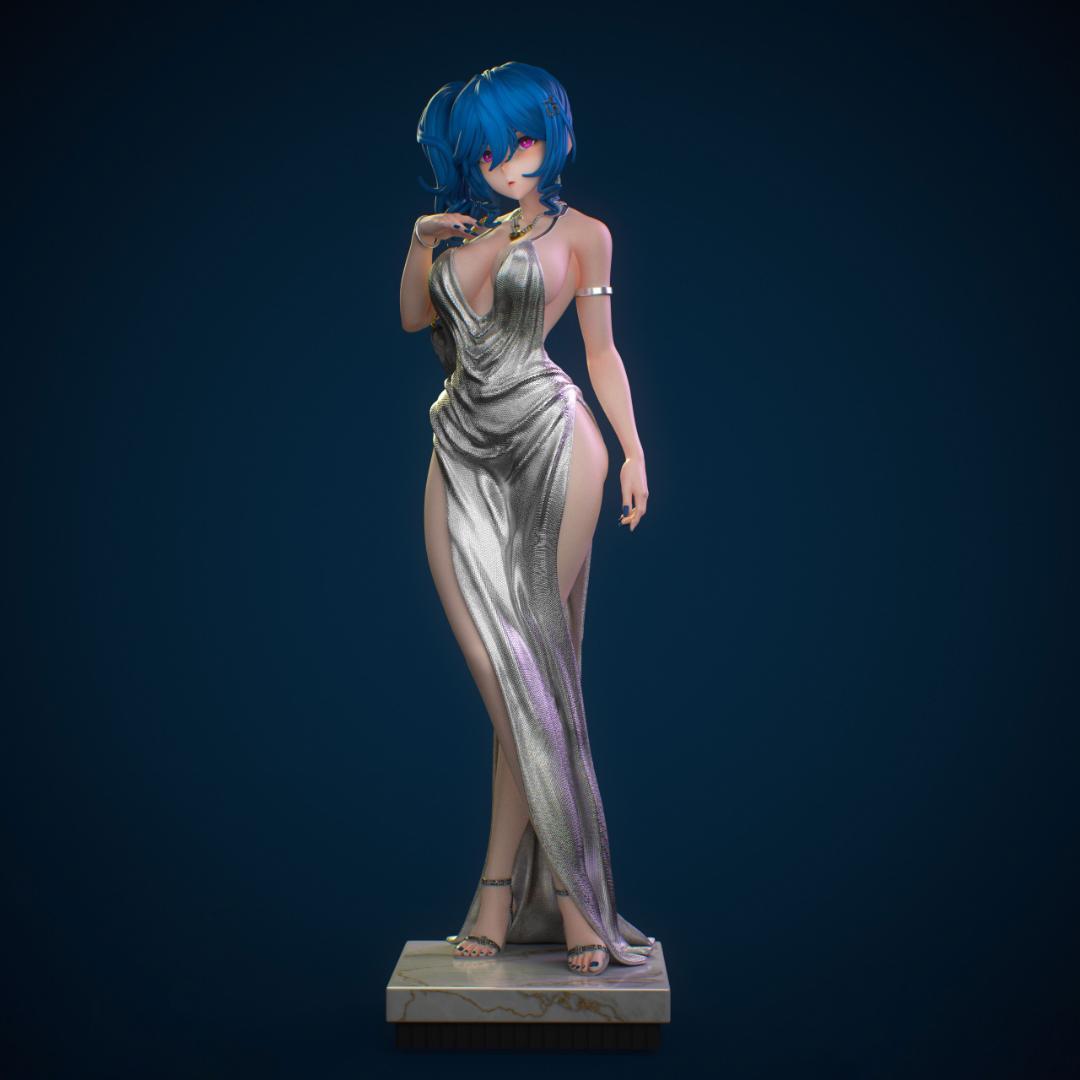 1/7　未塗装 未組立　フィギュア　ガレージキット　セントルイス　アズールレーン