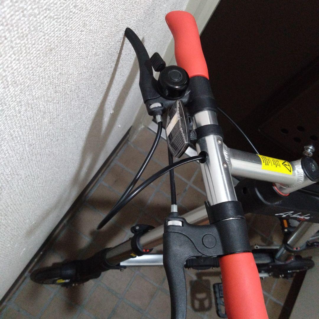 K*a様 A-bike city 折りたたみ自転車 シルバー/レッド