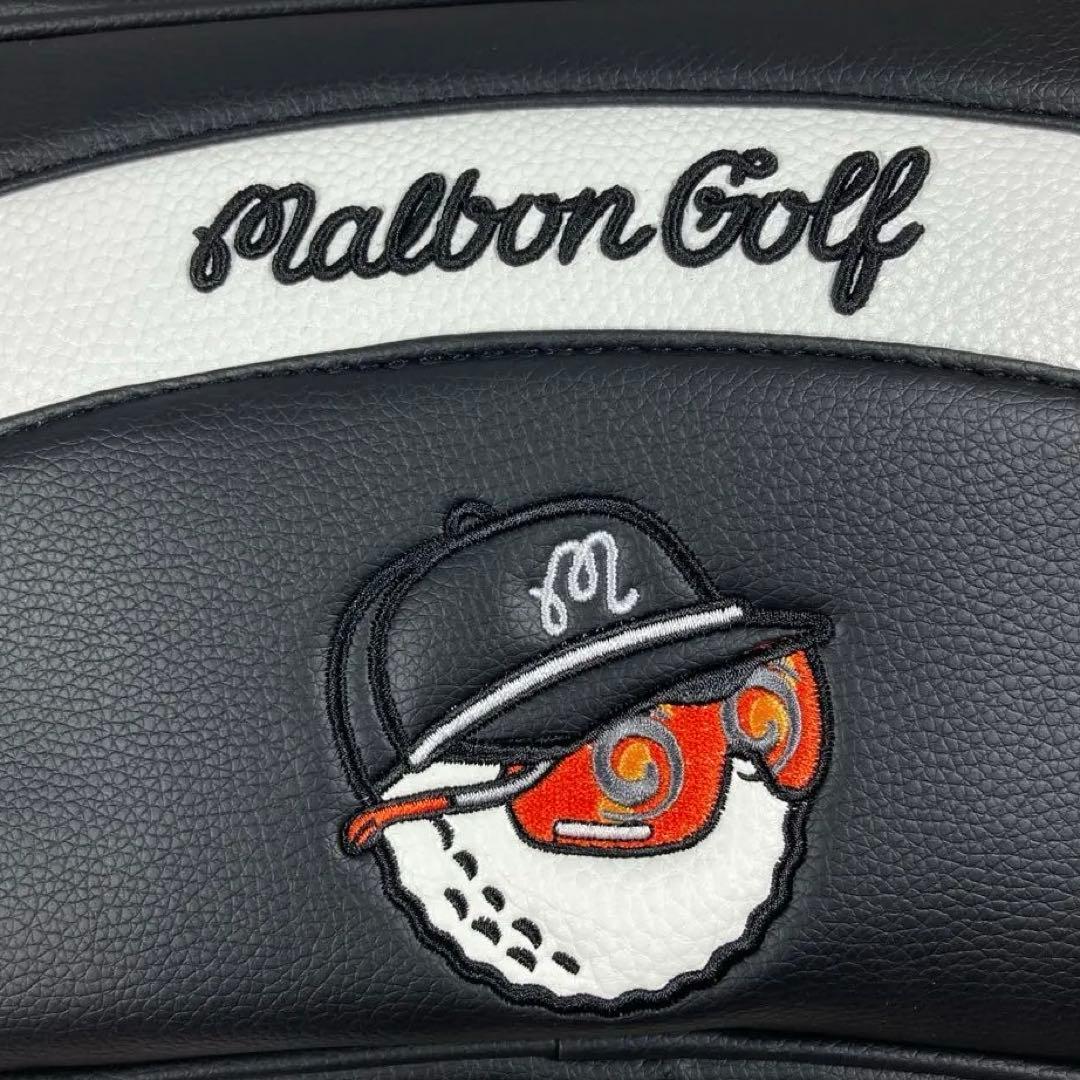Malbon Golf ゴルフポーチブラック&ホワイト