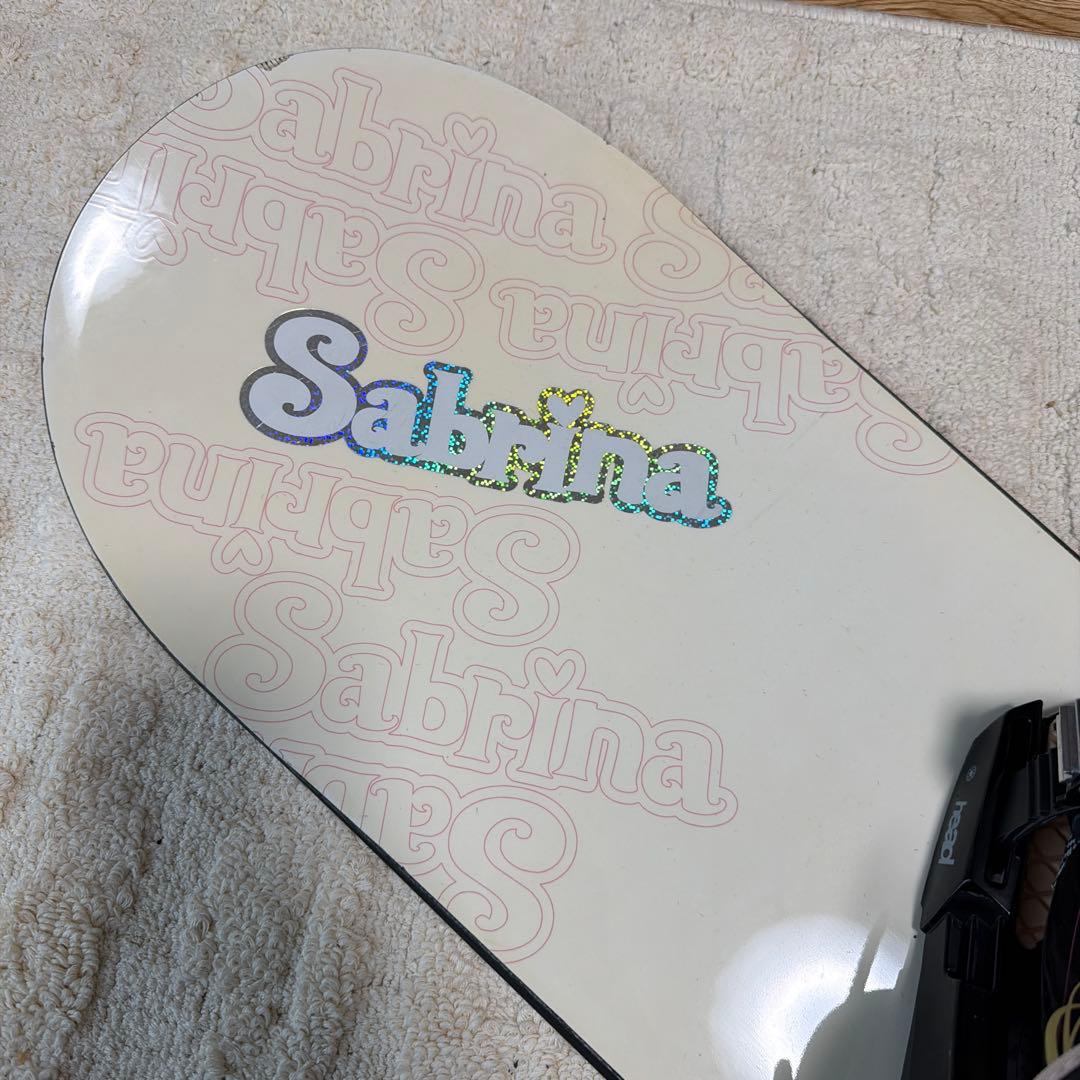Sabrina スノーボード　144cm HEADビンディング　キスマークバッグ