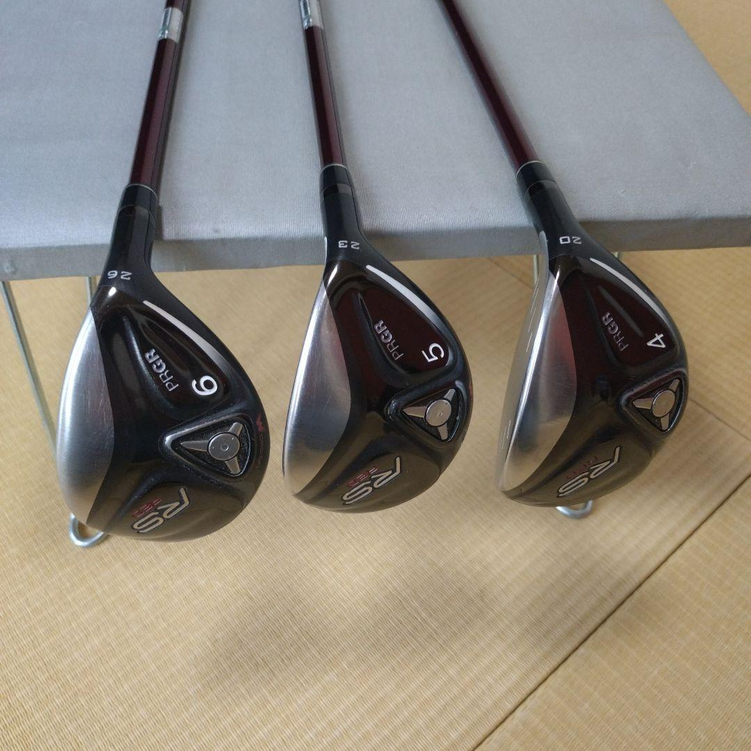 PRGR RS RED ユ−ティリティクラブ３本セット　2019年