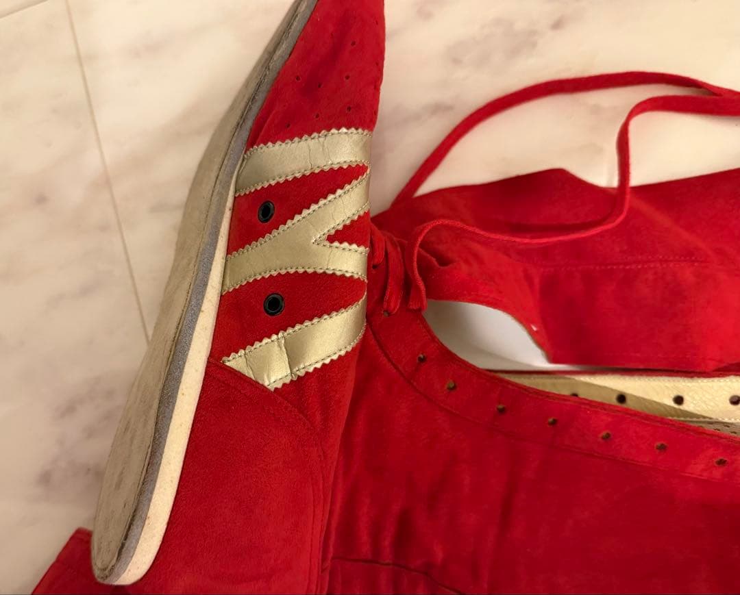 50年前ミズノMラインレッド ボクシングシューズ