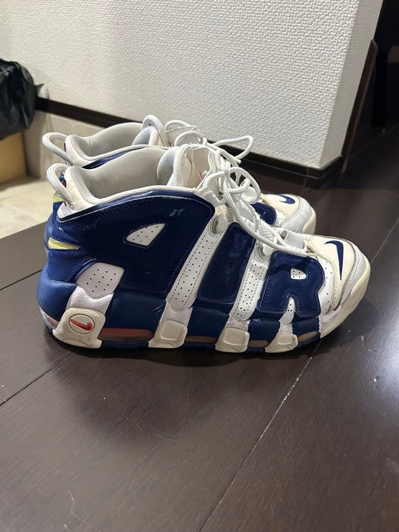 ヌ*コ様 Nike AIR MORE uptempo ホワイト/ネイビー 27c