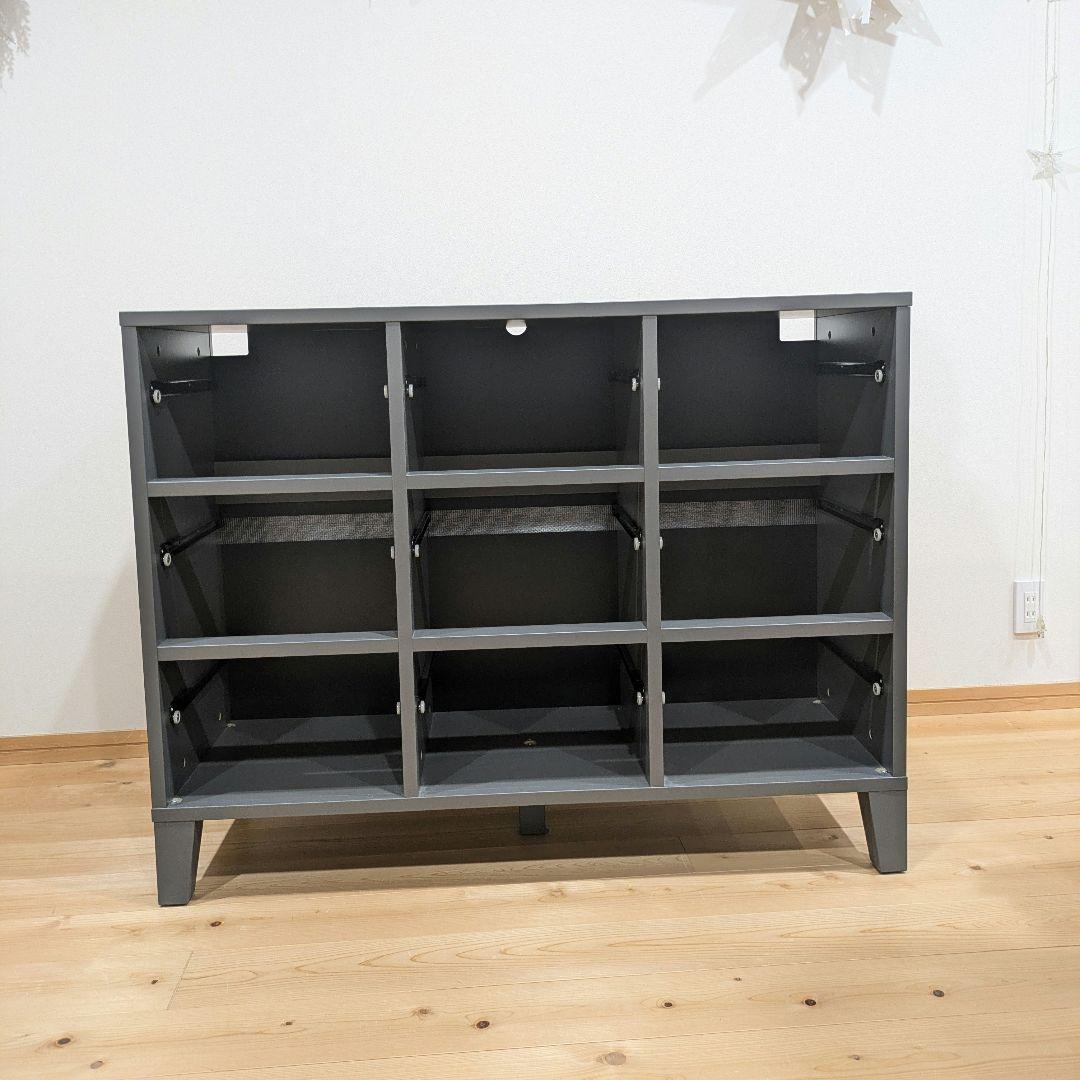 IKEA BRYGGJA ブリュッグヤ　チェスト　グレー　収納棚　リビング