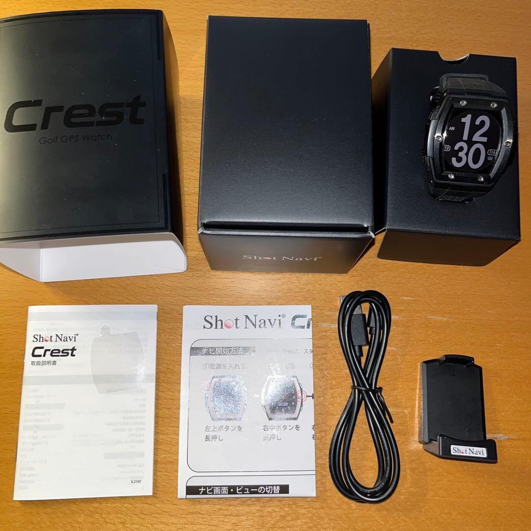 ショットナビShotNavi Crest ゴルフGPS腕時計ナビ