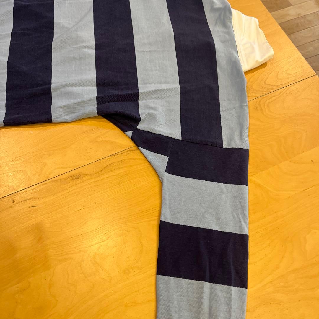 2000円引 Canterbury ラガーシャツ 青/白　ビンテージ