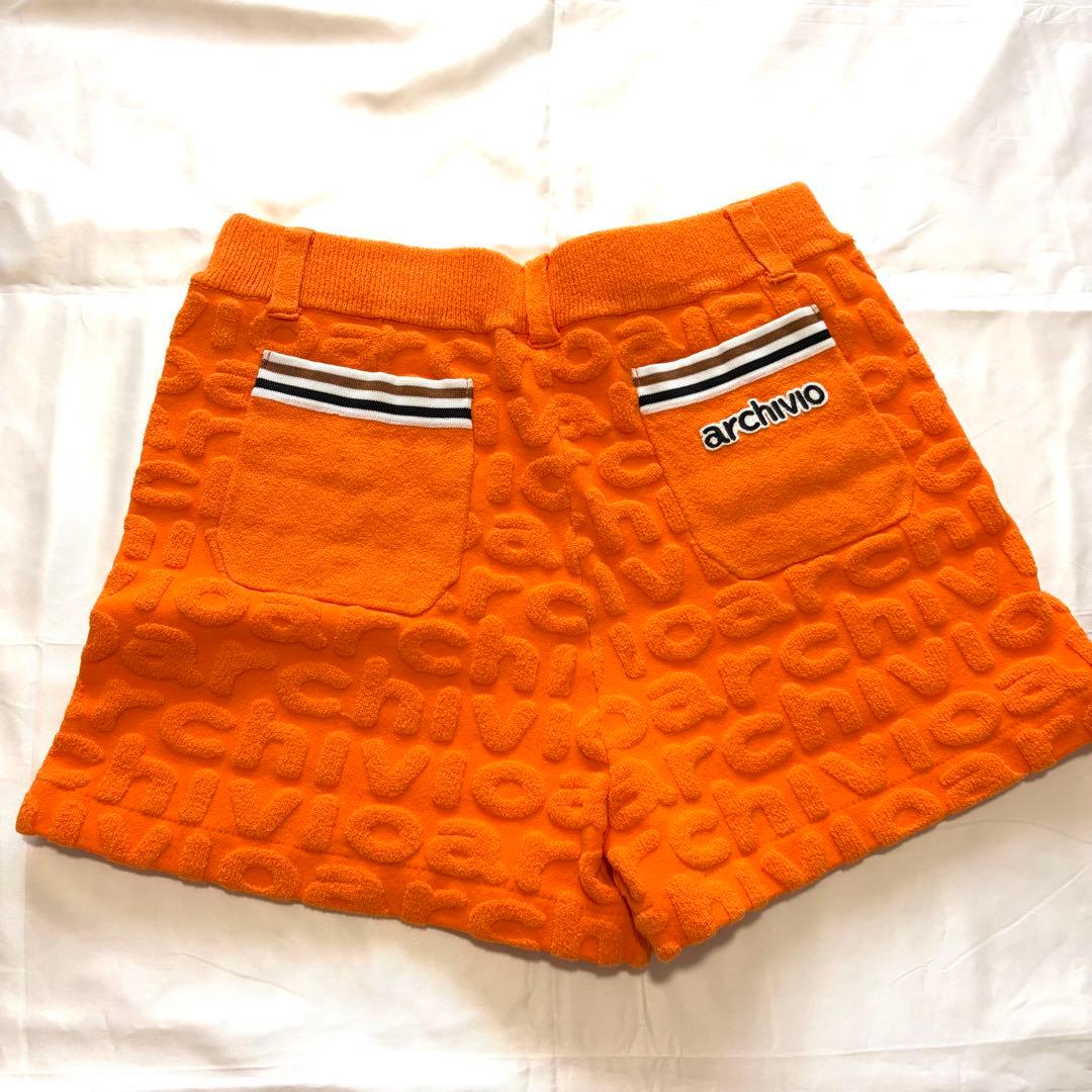 archivio アルチビオ ゴルフウェア ショートパンツ オレンジ レディース