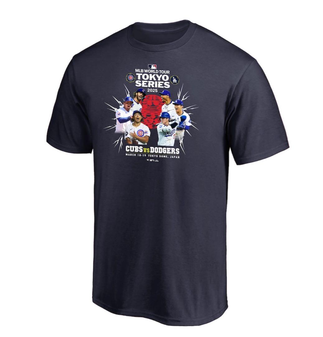 カブスvsドジャースMLBTOKYOSERIES東京シリーズ 開幕戦TシャツXL