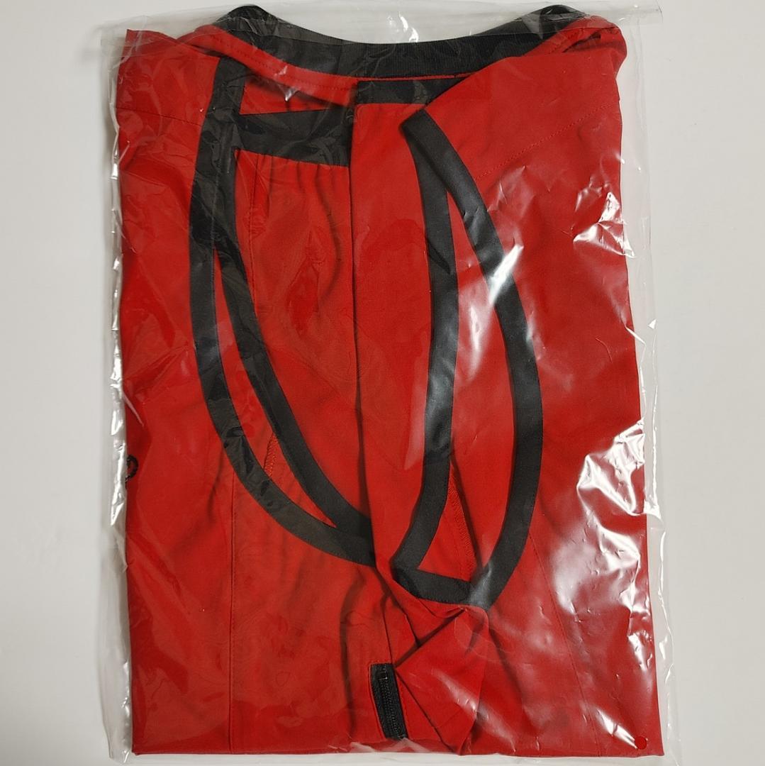 新品★ダンスウィズドラゴン★L 赤 黒 ベスト バックロゴ ゴルフウェア メンズ