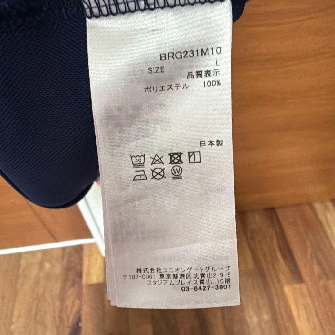 BRIEFING ブリーフィング　ポロシャツ L ネイビー