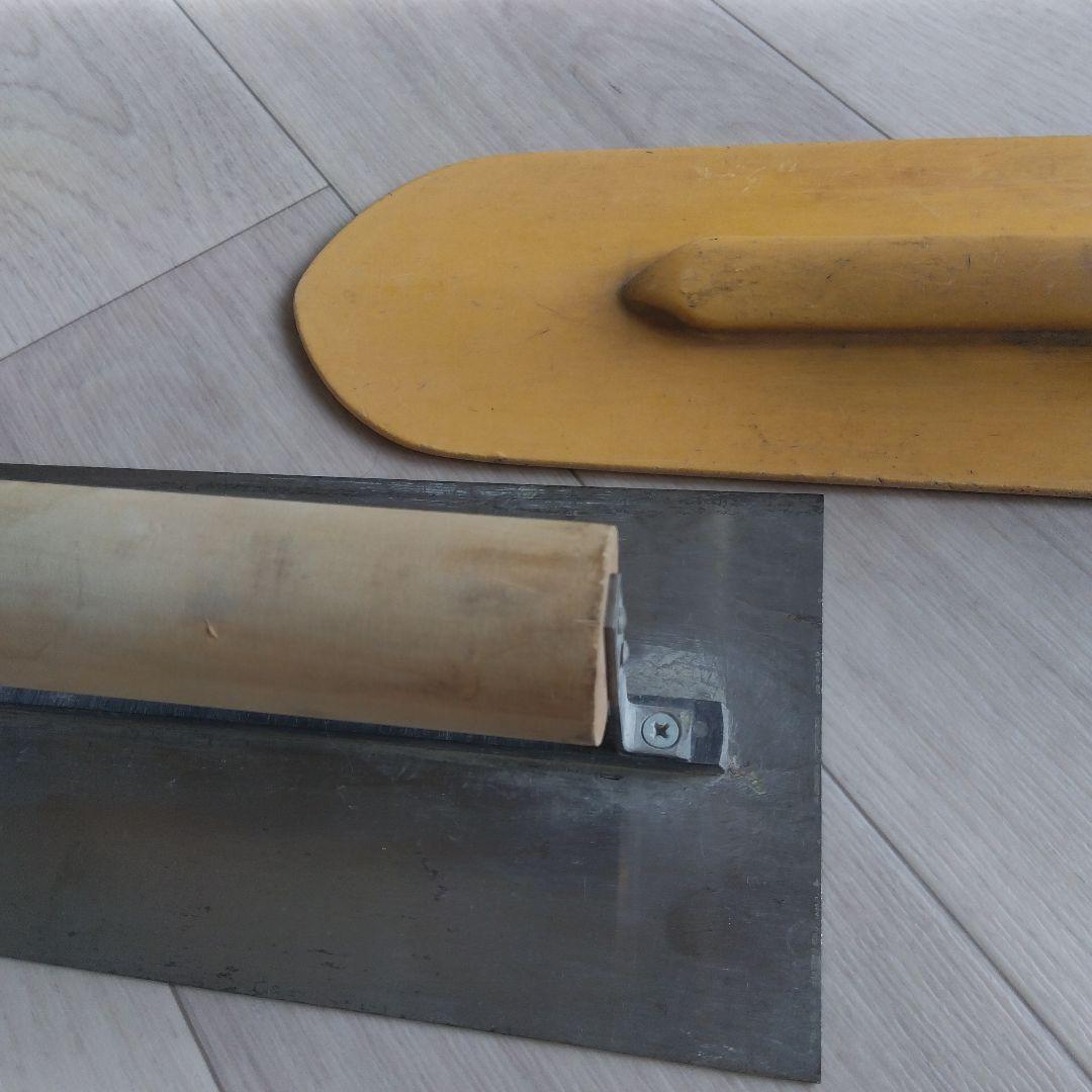 左官　コテ　金ゴテ　木ゴテ　セット