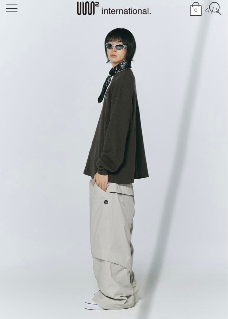 GAFH G-Type Flap Pants Neutral Grey グレー