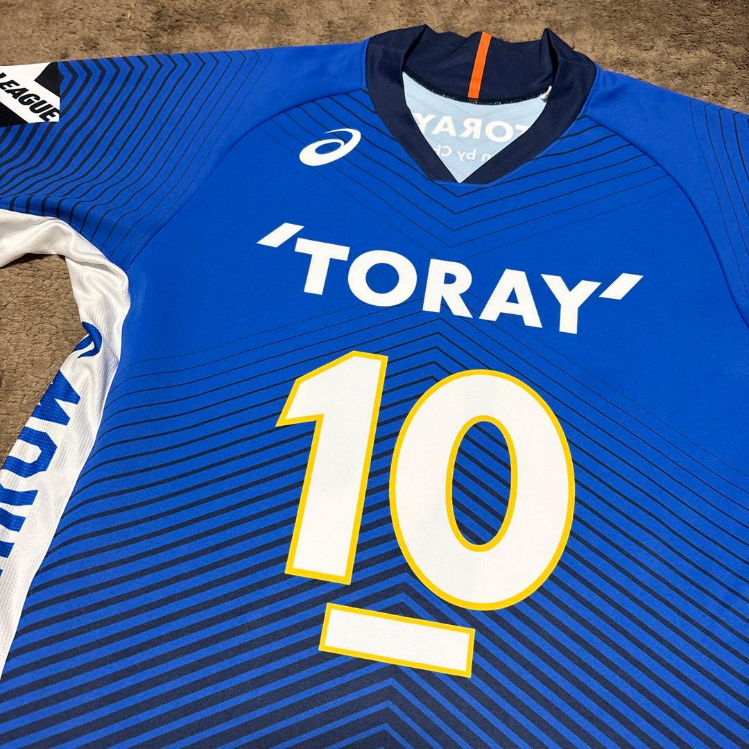 【美品】東レアローズ静岡 背番号10 星野秀知 ユニフォーム アシックス 3XL