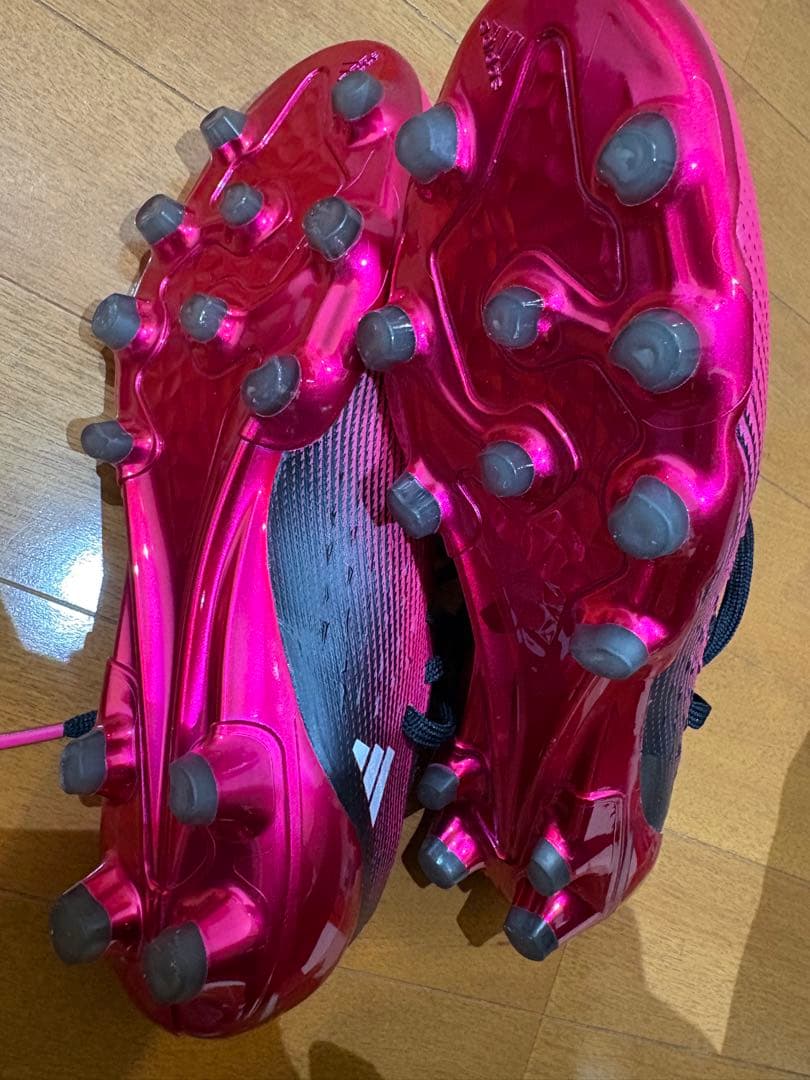 adidas サッカーシューズ ピンク ブラック スパイク