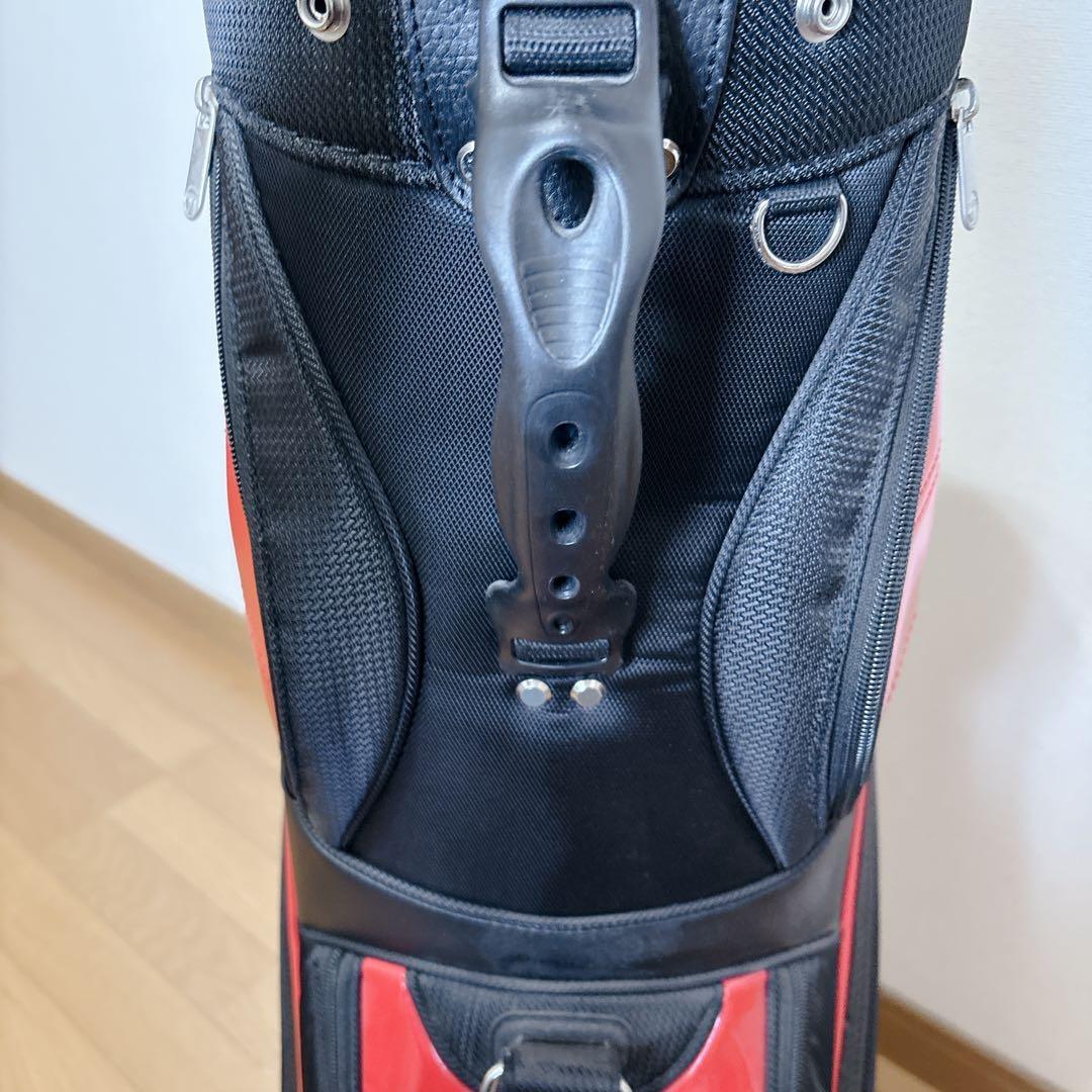 K471 TaylorMade キャディバッグ 黒 赤 フード無し