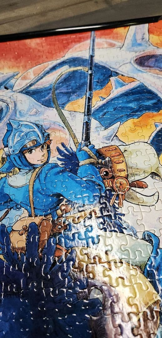 風の谷のナウシカ　廃盤限定品　美品　　　　　　　パズル(王蟲の脱殻の前で)
