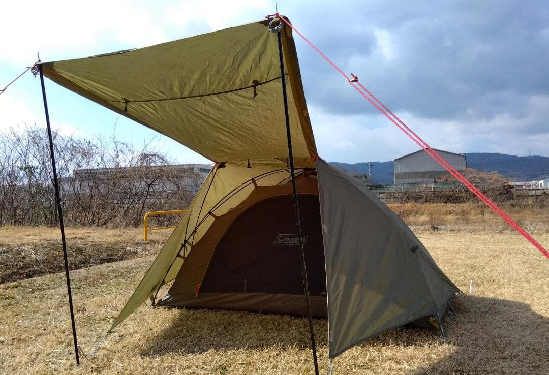 ☆限定オリーブ☆タープ付☆コールマン☆ツーリングドームSTテント☆Coleman