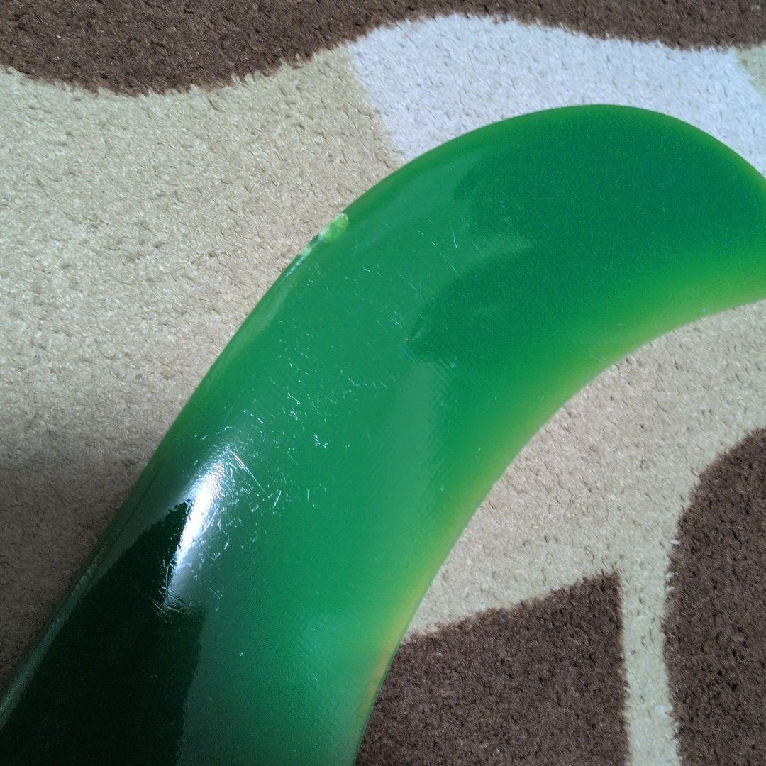 FIBRE GLAS FIN CO サーフボードフィン 緑　特大サイズ