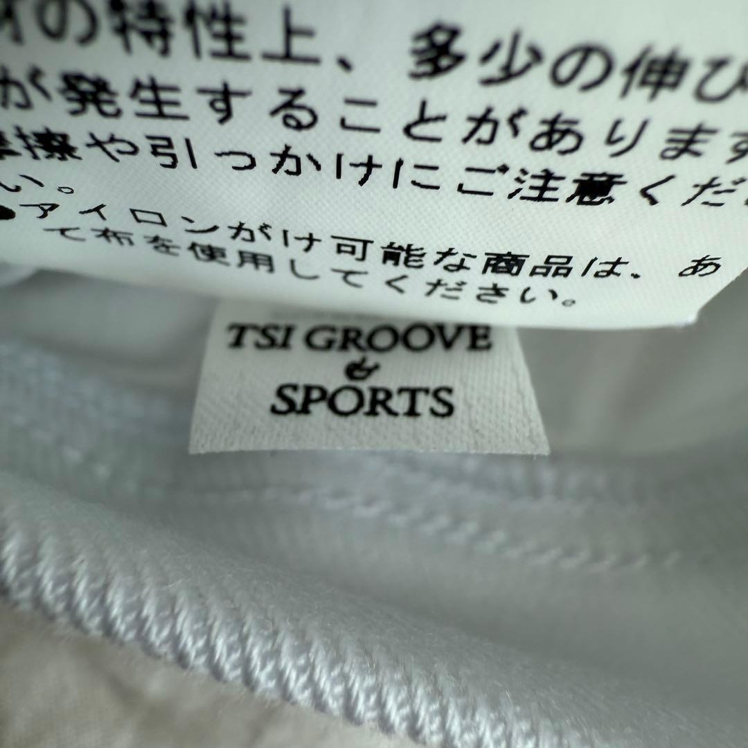 美品　パーリーゲイツ　パンツ　4 M〜L相当　白　ホワイト　生地厚　ストレッチ